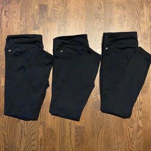 3 pairs Fabletics black leggings size L